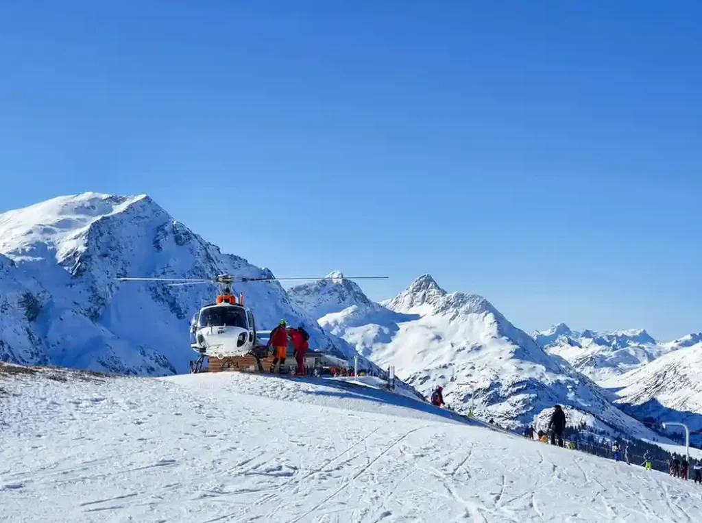 Heli-Skiing in the Swiss Alps